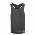 Sports Workout Fitness Ribbed Gym Tank Top Men